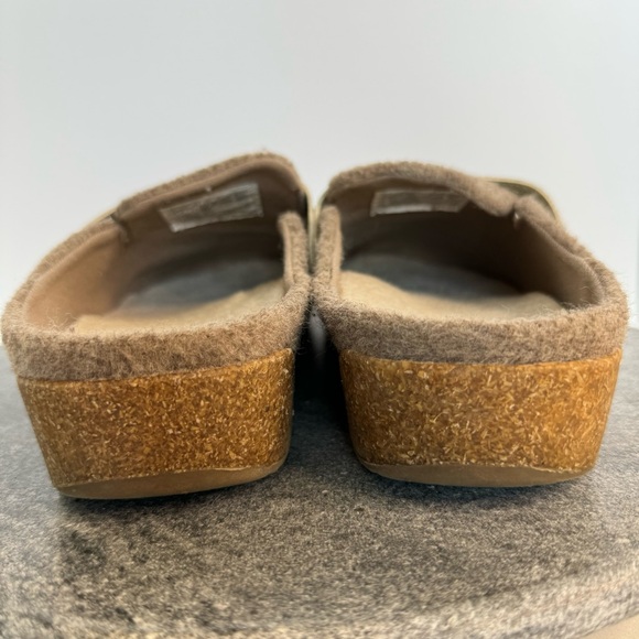 Earth Origins Tan Brown Wool Boston Slip On Clogs Loafers 9 - Picture 5 of 12